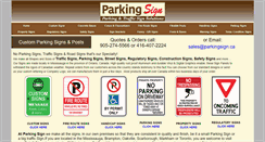 Desktop Screenshot of parkingsign.ca